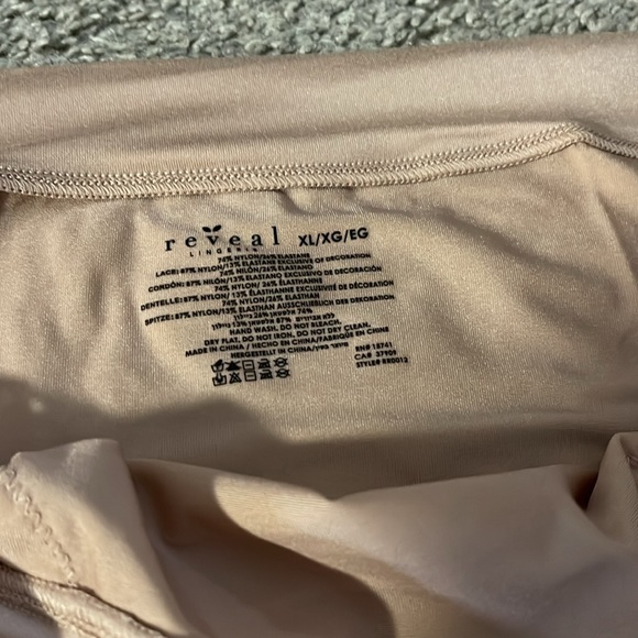 4 pk - Reveal Lingerie Women's High-Leg Brief Underwear - Beige Satin - Picture 4 of 5